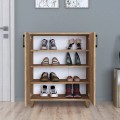 Lilly Megapap melamine kitchen/bathroom cabinet -  shoe rack in pine oak color 72x32,5x88cm.
