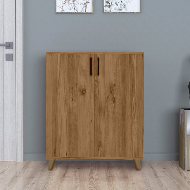 Ντουλάπι κουζίνας/μπάνιου - Παπουτσοθήκη μελαμίνης Lilly Megapap χρώμα pine oak 72x32,5x88εκ. Ντουλάπι κουζίνας/μπάνιου - Παπουτσοθήκη μελαμίνης Lilly Megapap χρώμα pine oak 72x32,5x88εκ.