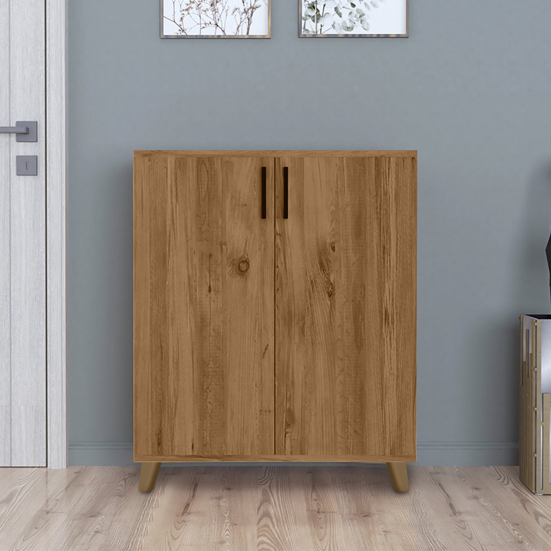 Lilly Megapap melamine kitchen/bathroom cabinet -  shoe rack in pine oak color 72x32,5x88cm.