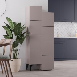 Ντουλάπι κουζίνας/μπάνιου - Παπουτσοθήκη Stair Megapap χρώμα ανοιχτή μόκα 62,2x37,4x156εκ. Ντουλάπι κουζίνας/μπάνιου - Παπουτσοθήκη Stair Megapap χρώμα ανοιχτή μόκα 62,2x37,4x156εκ.