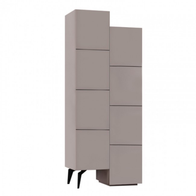 Ντουλάπι κουζίνας/μπάνιου - Παπουτσοθήκη Stair Megapap χρώμα ανοιχτή μόκα 62,2x37,4x156εκ. Ντουλάπι κουζίνας/μπάνιου - Παπουτσοθήκη Stair Megapap χρώμα ανοιχτή μόκα 62,2x37,4x156εκ.