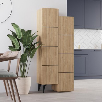 Stair Megapap melamine multipurpose cabinet in oak color 62,2x37,4x156cm