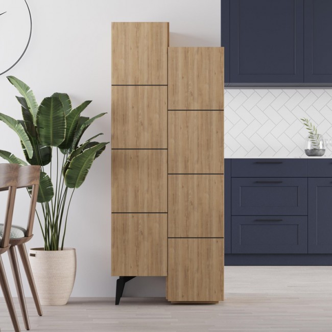 Ντουλάπι κουζίνας/μπάνιου - Παπουτσοθήκη Stair Megapap χρώμα φυσικό οξιάς 62,2x37,4x156εκ. Ντουλάπι κουζίνας/μπάνιου - Παπουτσοθήκη Stair Megapap χρώμα φυσικό οξιάς 62,2x37,4x156εκ.