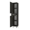 Selina Megapap melamine kitchen/bathroom cabinet in anthracite color 35x31x179cm.