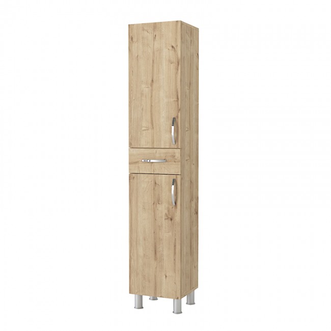 Ντουλάπι κουζίνας - μπάνιου Selina Megapap χρώμα sapphire oak 35x31x179εκ.