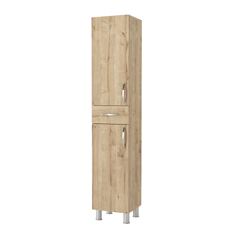 Selina Megapap melamine kitchen/bathroom cabinet in sapphire oak color 35x31x179cm.