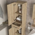 Selina Megapap melamine kitchen/bathroom cabinet in sapphire oak color 35x31x179cm.