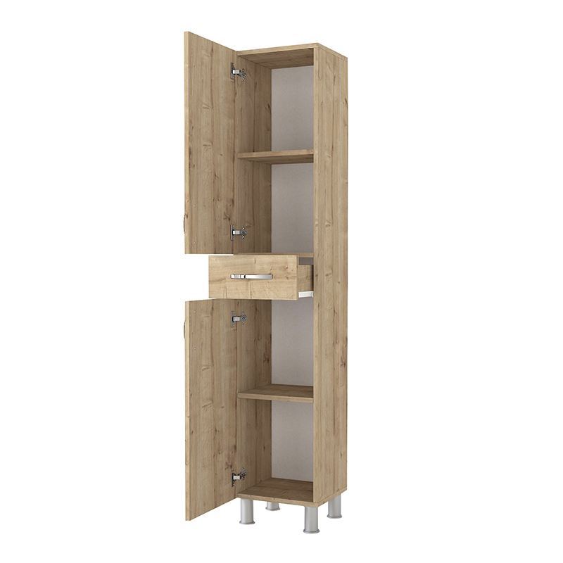 Selina Megapap melamine kitchen/bathroom cabinet in sapphire oak color 35x31x179cm.
