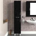 Selina Megapap melamine kitchen/bathroom cabinet in sencron black color 35x31x179cm.