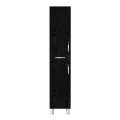 Selina Megapap melamine kitchen/bathroom cabinet in sencron black color 35x31x179cm.