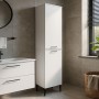 Singa Megapap melamine multipurpose cabinet in white color 45x40x180cm.