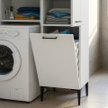 Singa Megapap melamine multipurpose cabinet in white color 45x40x180cm.