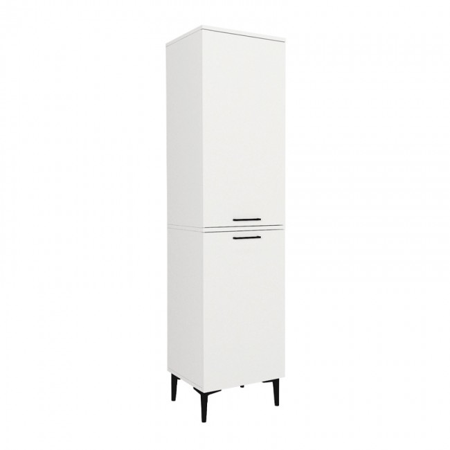 Singa Megapap melamine multipurpose cabinet in white color 45x40x180cm.