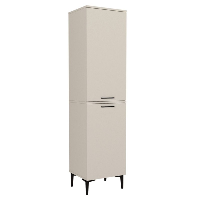 Ντουλάπι με καλάθι απλύτων Singa Megapap χρώμα sandstone 45x40x180εκ.