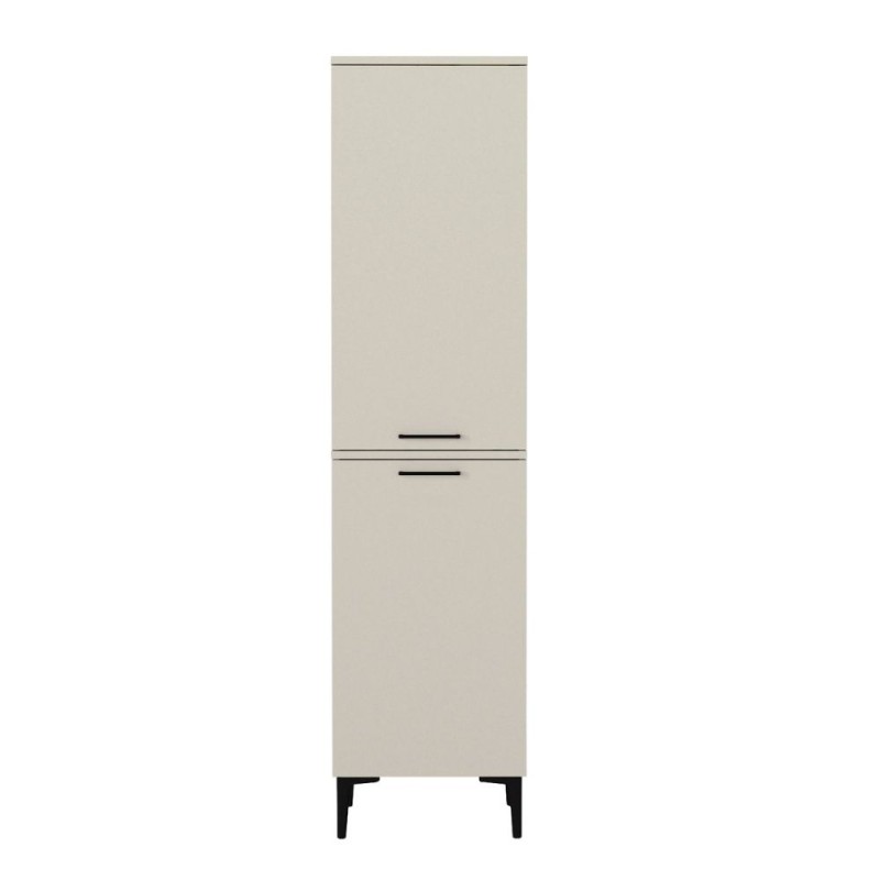 Ντουλάπι με καλάθι απλύτων Singa Megapap χρώμα sandstone 45x40x180εκ.