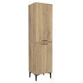 Ντουλάπι με καλάθι απλύτων Singa Megapap χρώμα sepet oak 45x40x180εκ.