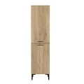 Ντουλάπι με καλάθι απλύτων Singa Megapap χρώμα sepet oak 45x40x180εκ.