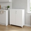 Ντουλάπι με κλειδαριά Cilem Megapap χρώμα λευκό 70x32x88εκ.