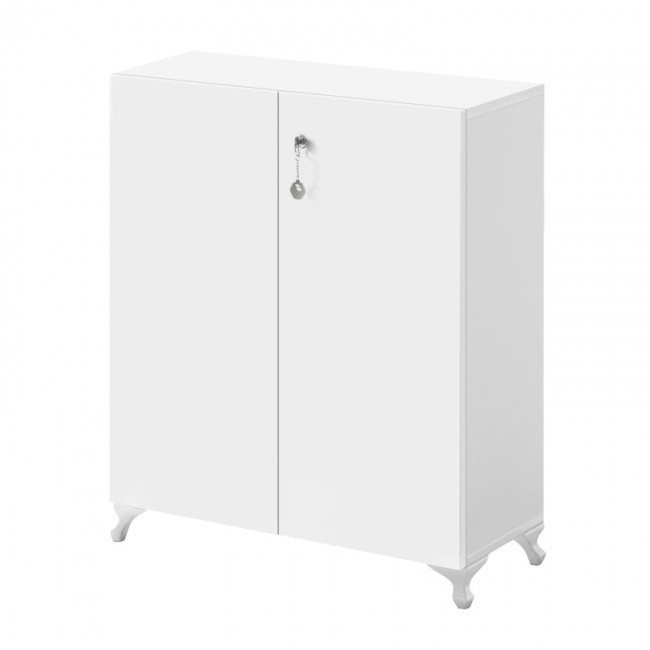 Ντουλάπι με κλειδαριά Cilem Megapap χρώμα λευκό 70x32x88εκ.