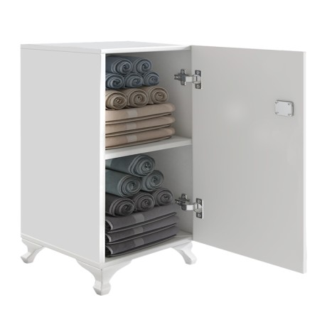Rene Megapap melamine multipurpose cabinet in white color 29x29x68cm.