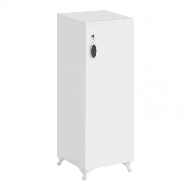 Ντουλάπι με κλειδαριά Zehra Megapap χρώμα λευκό 30x32x108εκ.