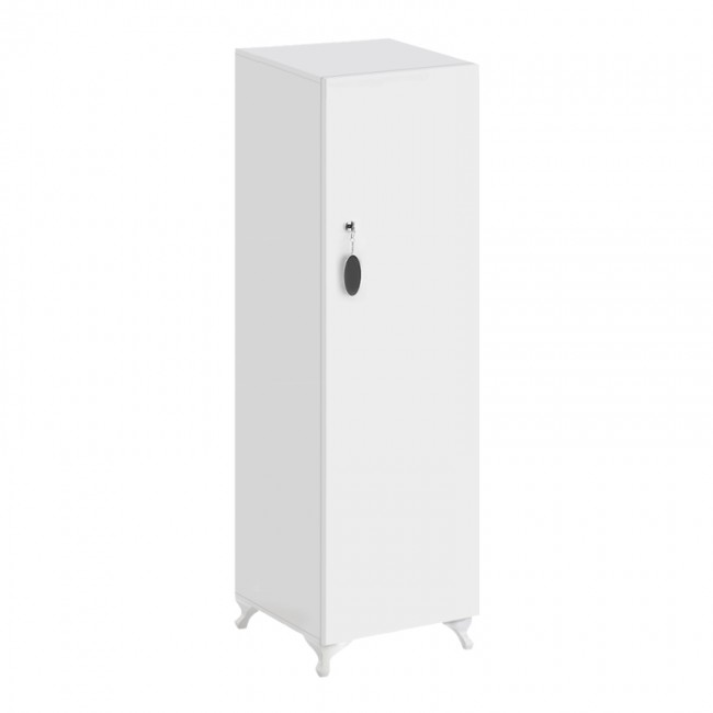 Ντουλάπι με κλειδαριά Zehra Megapap χρώμα λευκό 30x32x128εκ.