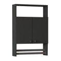 Ela Megapap melamine bathroom cabinet in anthacite color 60x15x87cm.