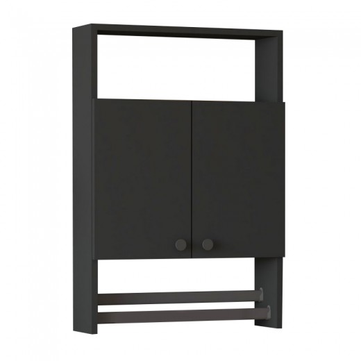 Ντουλάπι μπάνιου επιτοίχιο Ela Megapap χρώμα ανθρακί 60x15x87εκ. Ντουλάπι μπάνιου επιτοίχιο Ela Megapap χρώμα ανθρακί 60x15x87εκ.