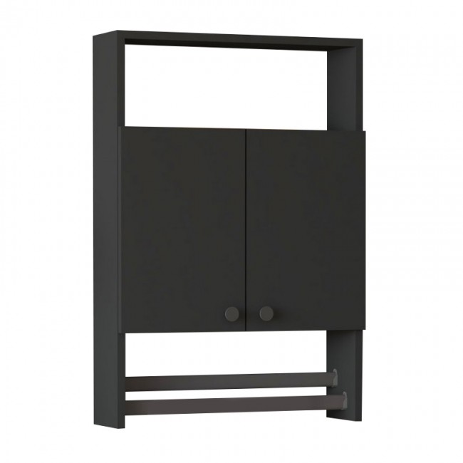 Ντουλάπι μπάνιου επιτοίχιο Ela Megapap χρώμα ανθρακί 60x15x87εκ. Ντουλάπι μπάνιου επιτοίχιο Ela Megapap χρώμα ανθρακί 60x15x87εκ.