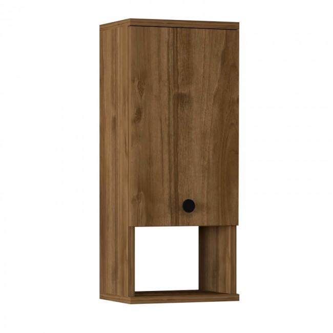 Ντουλάπι μπάνιου επιτοίχιο Mis Megapap χρώμα καρυδί 30x21,8x71εκ. Ντουλάπι μπάνιου επιτοίχιο Mis Megapap χρώμα καρυδί 30x21,8x71εκ.