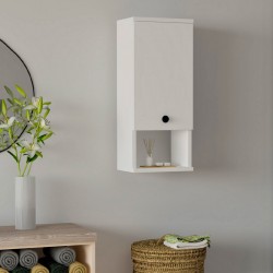 Ντουλάπι μπάνιου επιτοίχιο Mis Megapap χρώμα λευκό 30x21,8x71εκ. Ντουλάπι μπάνιου επιτοίχιο Mis Megapap χρώμα λευκό 30x21,8x71εκ.