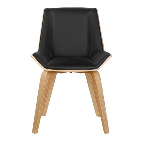 NUMAN Chair Natural/Pu Black