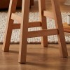 Beech Stool H.50cm Square Polish Natural