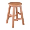 Beech Stool H.50cm Square Polish Natural