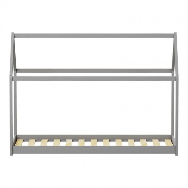 Παιδικό κρεβάτι Nino τ. Montessori pakoworld ξύλο πεύκου σε γκρι απόχρωση 90x190εκ