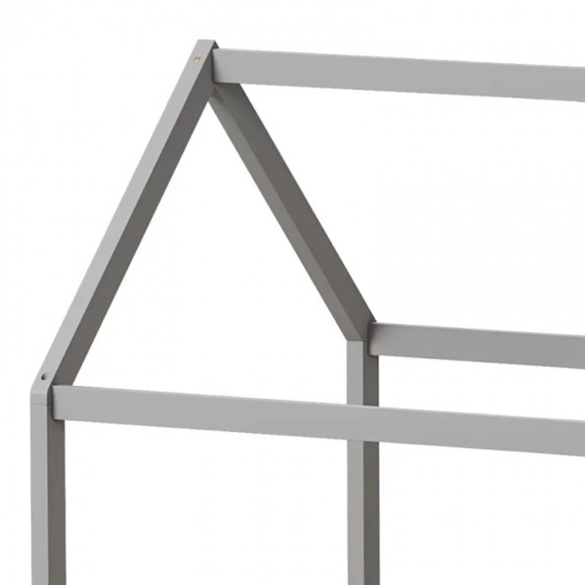 Παιδικό κρεβάτι Nino τ. Montessori pakoworld ξύλο πεύκου σε γκρι απόχρωση 90x190εκ