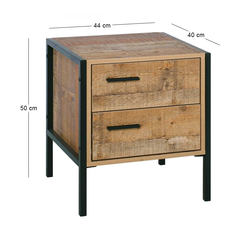 Pallet-W Κομοδίνο 44X40X50 Antique Oak