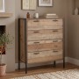 PALLET-W Dresser 4-Drawers 84x40x100 Antique Oak