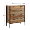 Pallet-W Συρταριέρα 4-Συρτ.84X40X100 Antique Oak