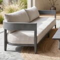 PALMER Set (4pcs) Alu Anthracite/Cushions Beige