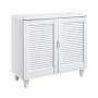 Παπουτσοθήκη MDF χρώμα λευκό 77x33x70εκ.