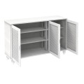 Παπουτσοθήκη 3 Πόρτες Απόχρωση Άσπρο 110x33x77cm