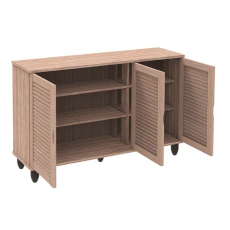 Παπουτσοθήκη MDF χρώμα sonoma 110x33x77εκ.