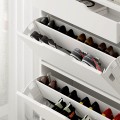 Asta Megapap melamine shoe cabinet in white color 81.6x29.5x110cm.