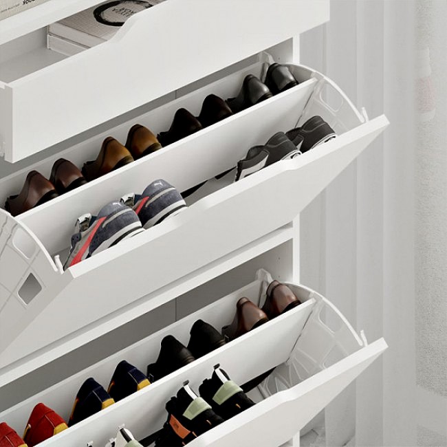 Παπουτσοθήκη Asta Megapap χρώμα λευκό 81,6x29,5x110εκ. Παπουτσοθήκη Asta Megapap χρώμα λευκό 81,6x29,5x110εκ.