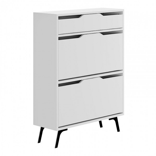 Παπουτσοθήκη Asta Megapap χρώμα λευκό 81,6x29,5x110εκ. Παπουτσοθήκη Asta Megapap χρώμα λευκό 81,6x29,5x110εκ.