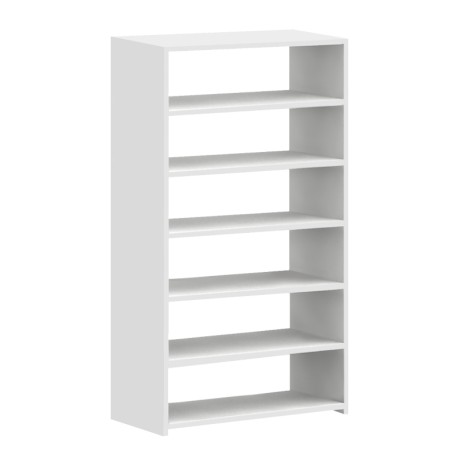 Goya Megapap melamine shoe rack in white color 70x30x120cm