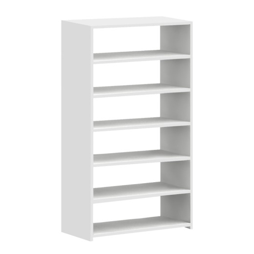 Παπουτσοθήκη Goya Megapap χρώμα λευκό 70x30x120εκ.
