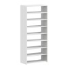 Goya Megapap melamine shoe rack in white color 70x30x160cm