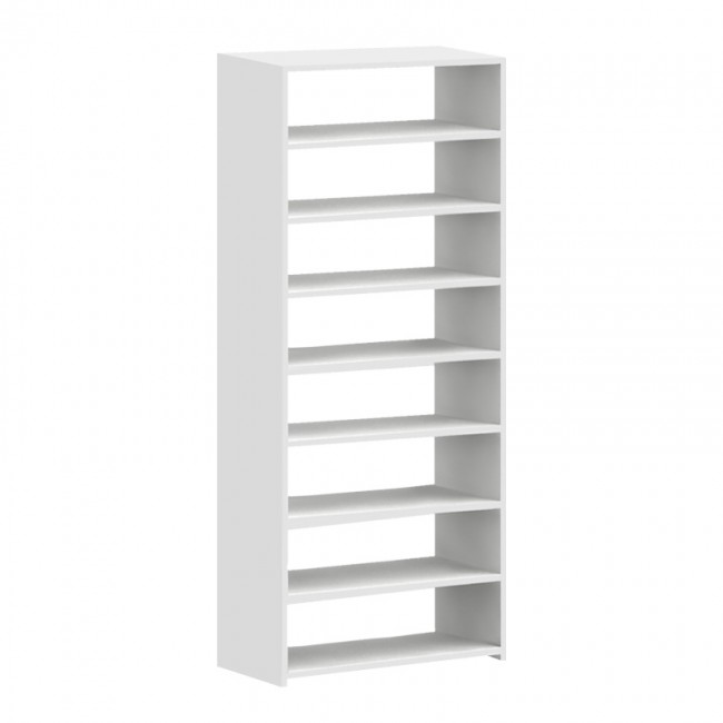 Goya Megapap melamine shoe rack in white color 70x30x160cm